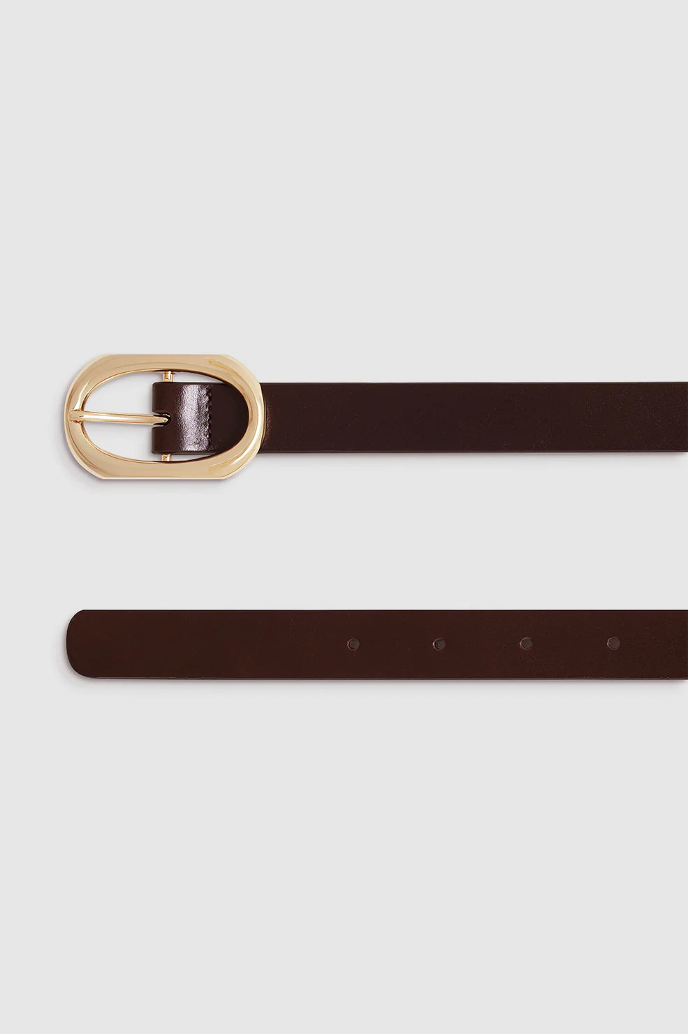 Mini Signature Link Belt - Dark Brown