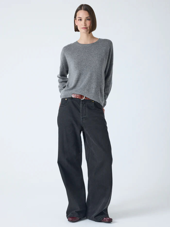Kaira Cashmere Knit Heather Grey