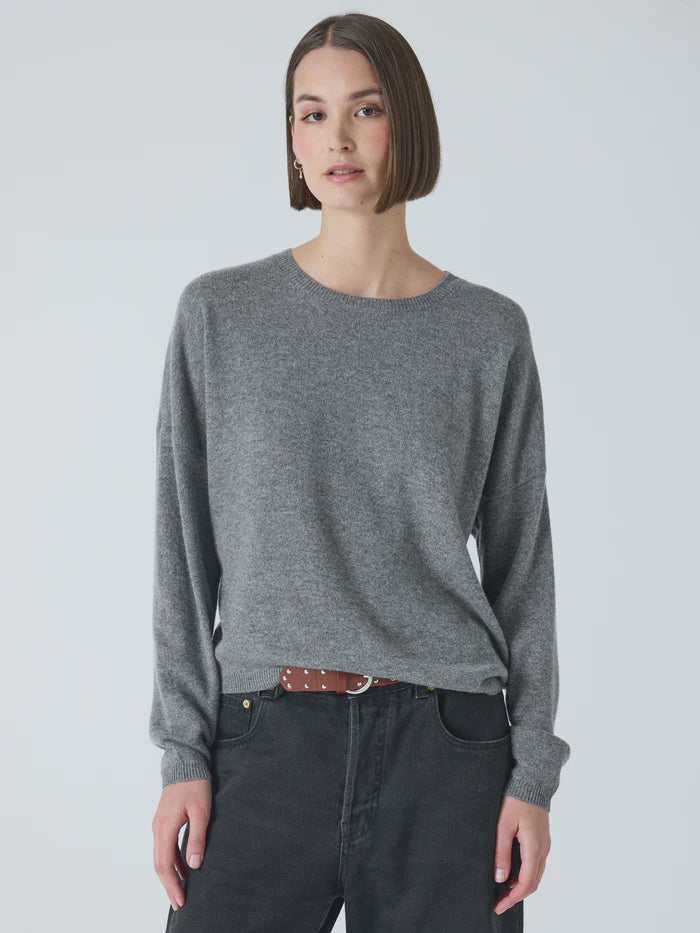 Kaira Cashmere Knit Heather Grey
