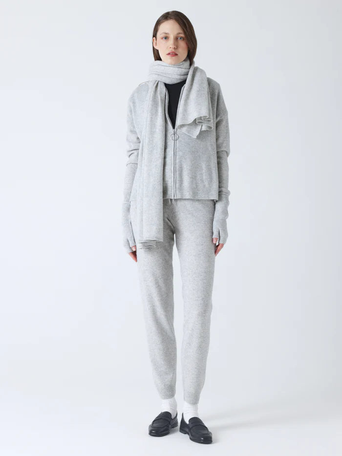 Infinity Cashmere Scarf Heather Grey