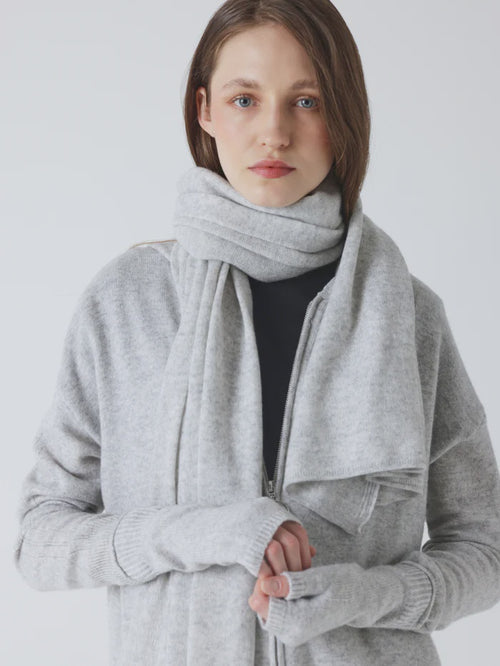 Infinity Cashmere Scarf Heather Grey