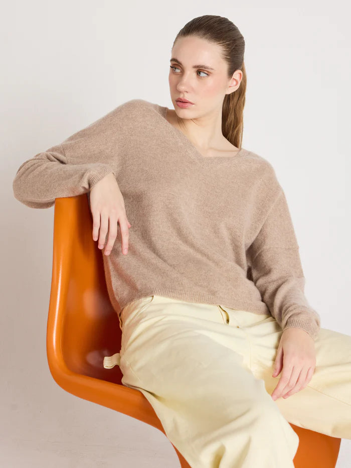 Alicia Cashmere Knit Chestnut