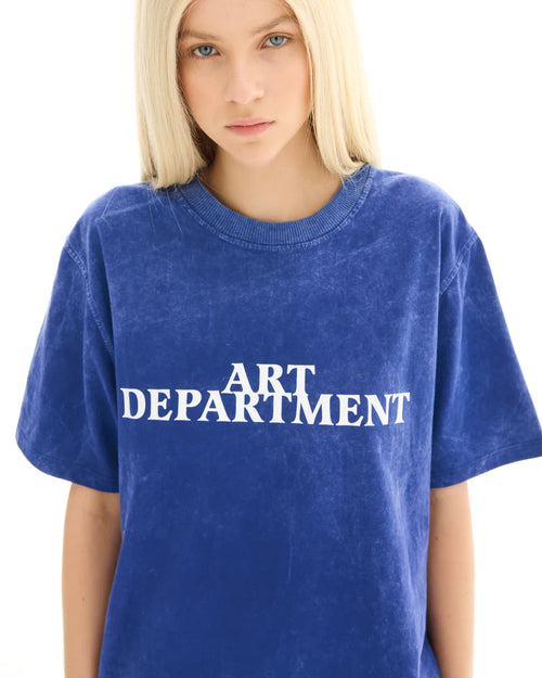 Art Department Acid Wash Blue Tee