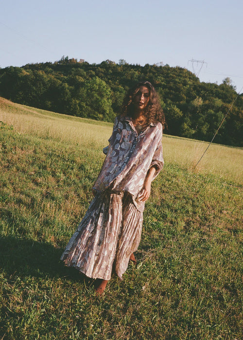 Collector Asa Shirred Maxi Skirt