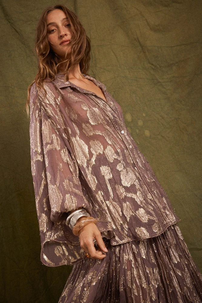 Collector Asa Shirred Maxi Skirt
