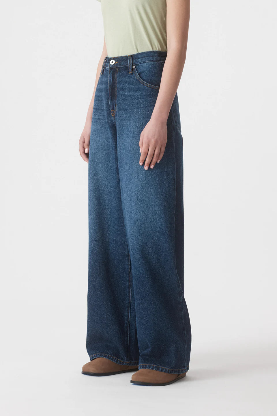 Claudia High Rise Wide Leg Relaxed Jean