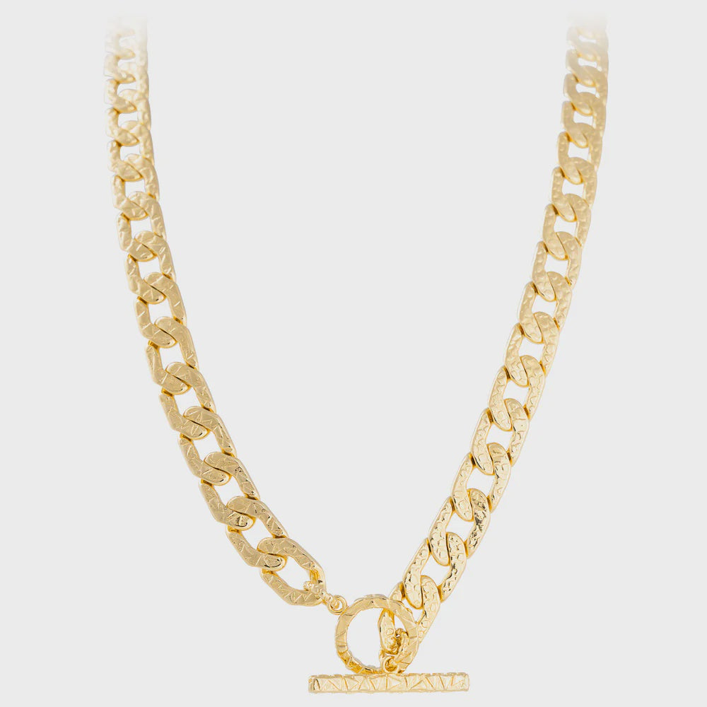 Antique Crystal T-Bar Necklace