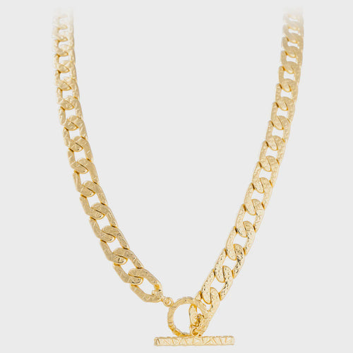 Antique Crystal T-Bar Necklace