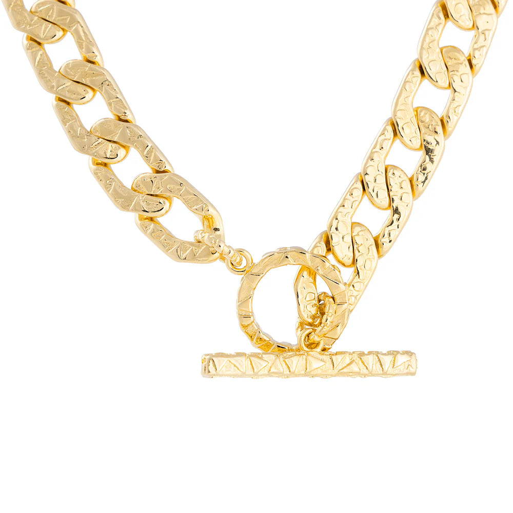 Antique T Bar Crystal Necklace