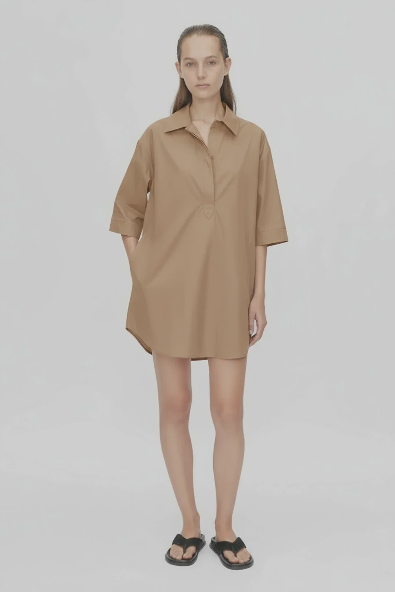 Cumulus Shirt dress Taupe