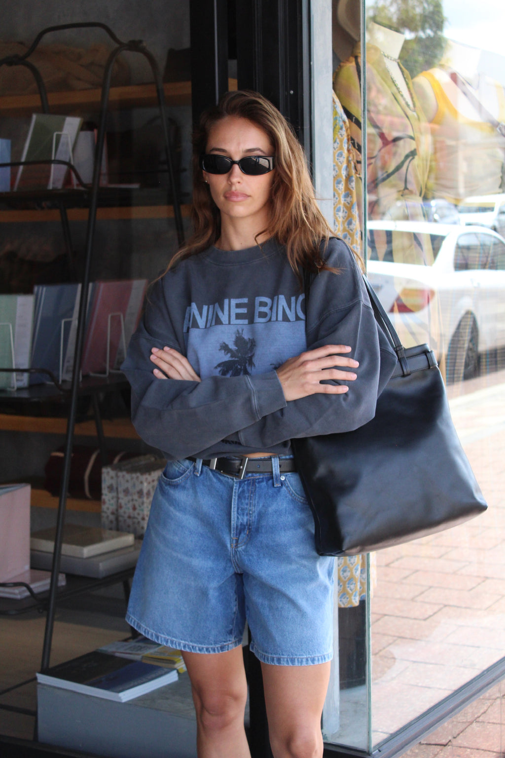 Miles Sweatshirt Washed Palms