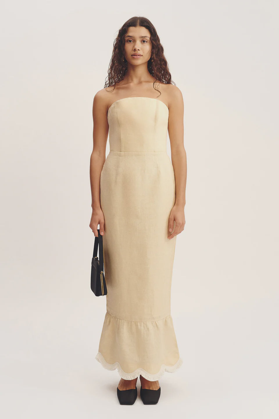 Essie Strapless Dress - Dusty Citron
