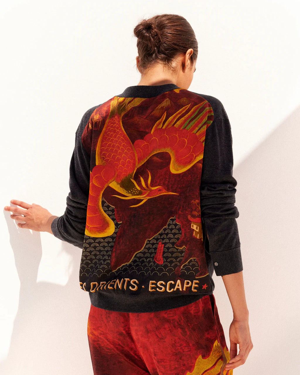 Fly Charcoal Merino Cardigan