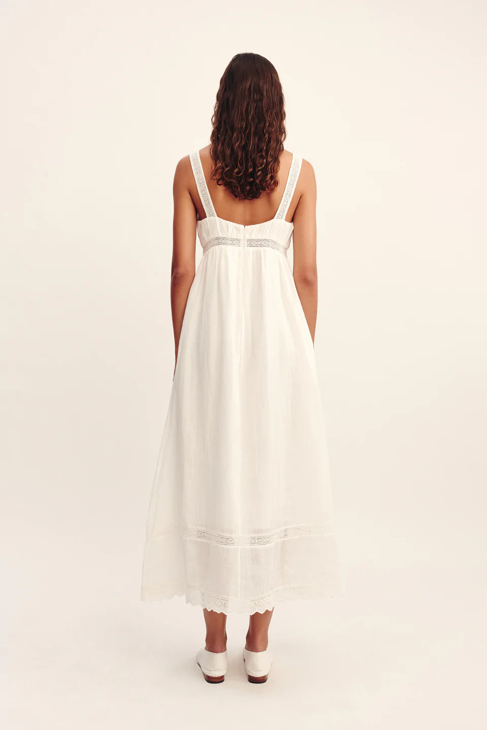 Grace Shift Dress - Vintage White