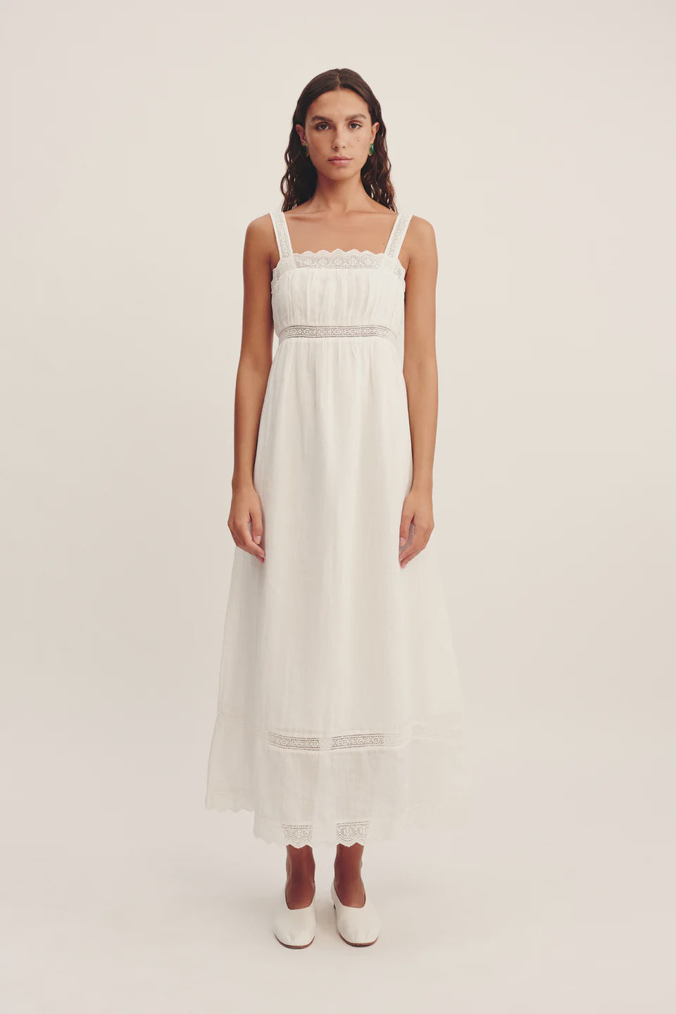 Grace Shift Dress - Vintage White