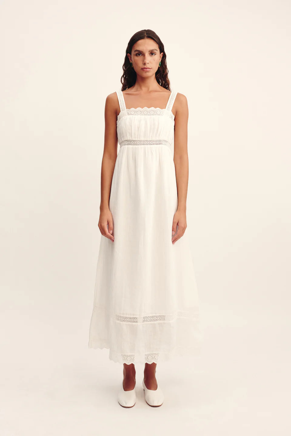 Grace Shift Dress - Vintage White