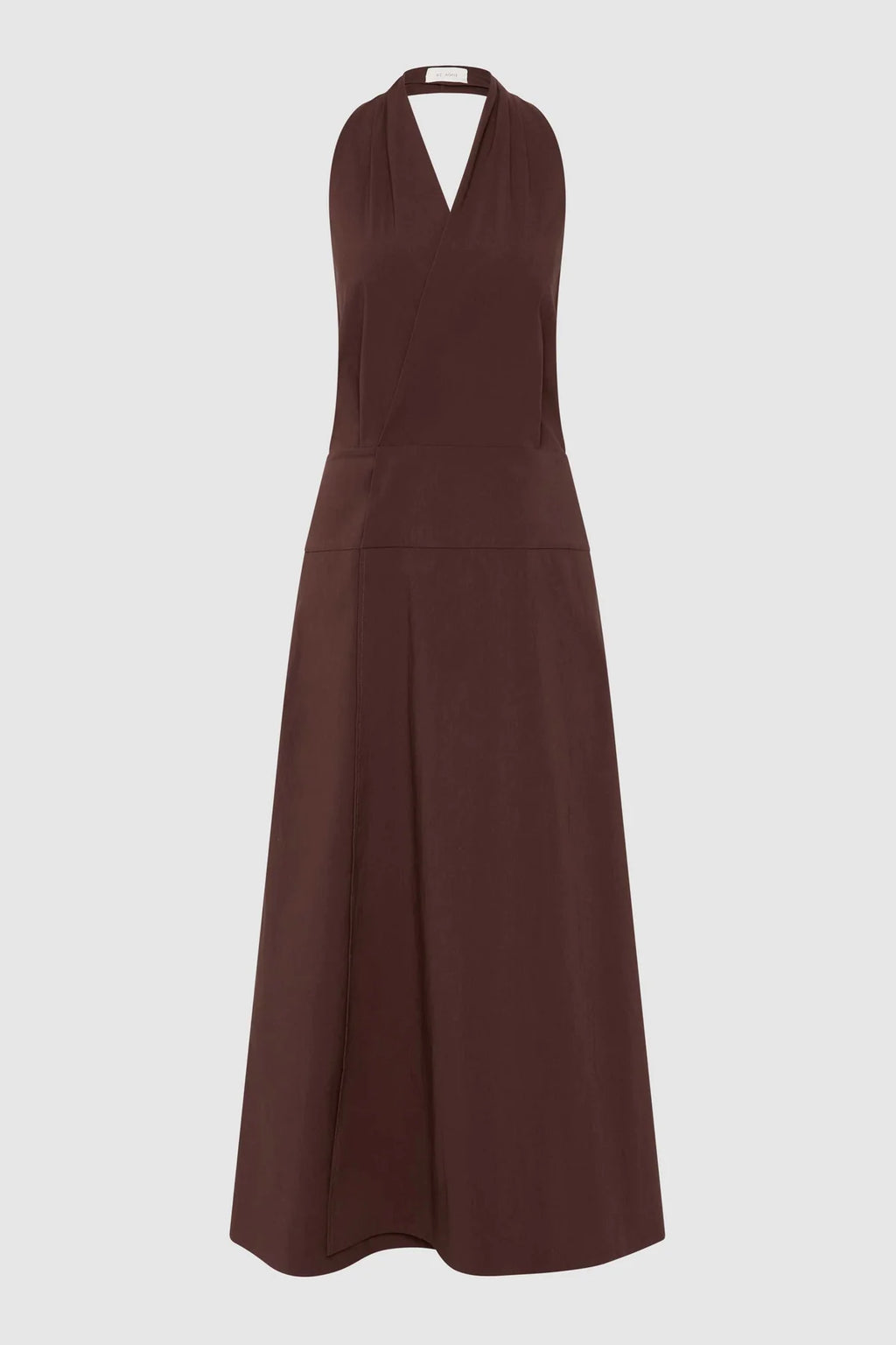 Halter Wrap Dress - Liqueur