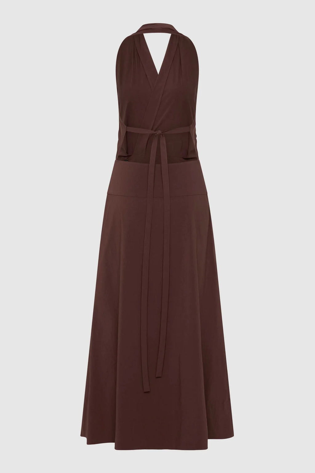 Halter Wrap Dress - Liqueur