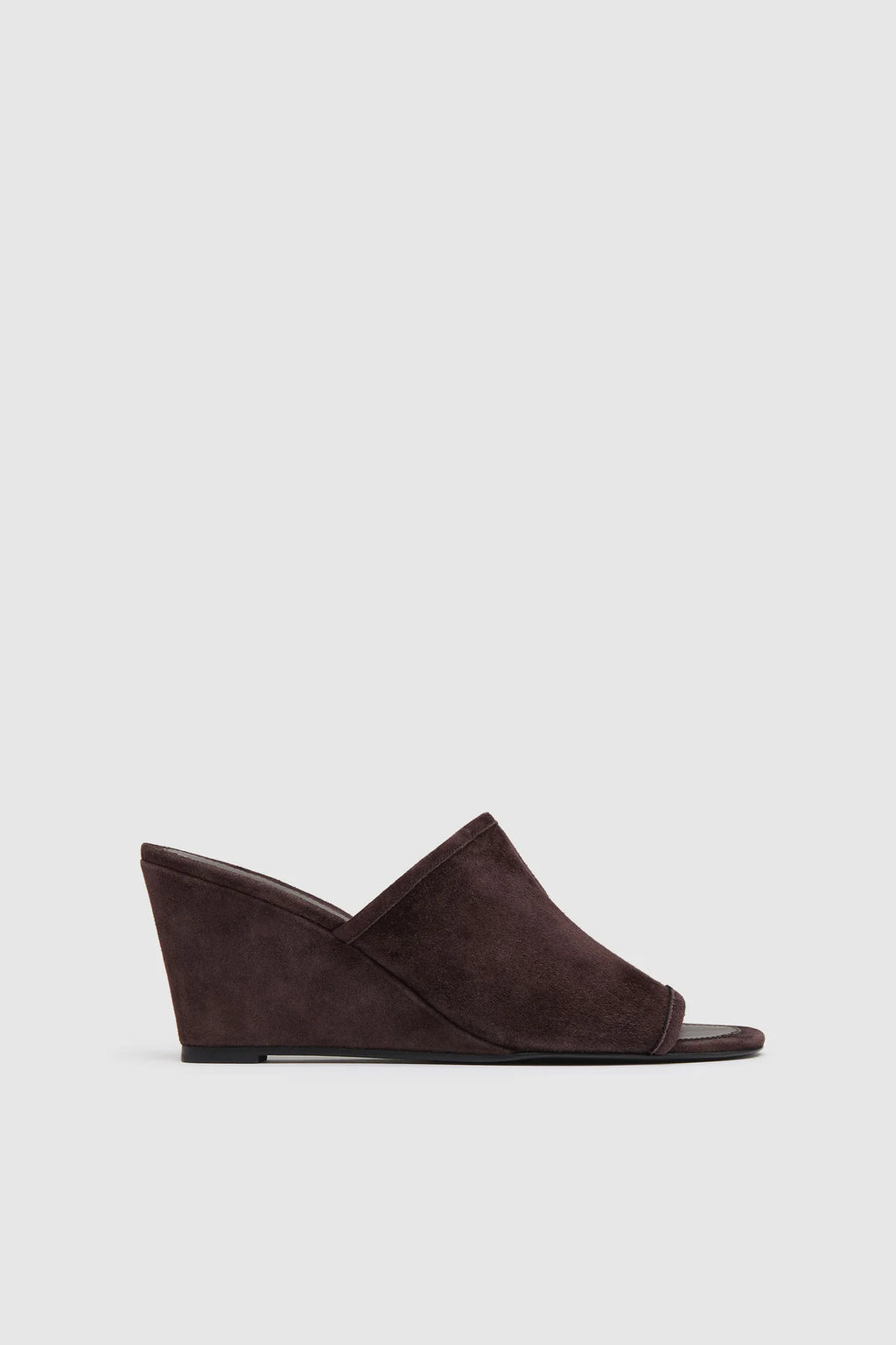 Suede Bandeau Wedge Coffee