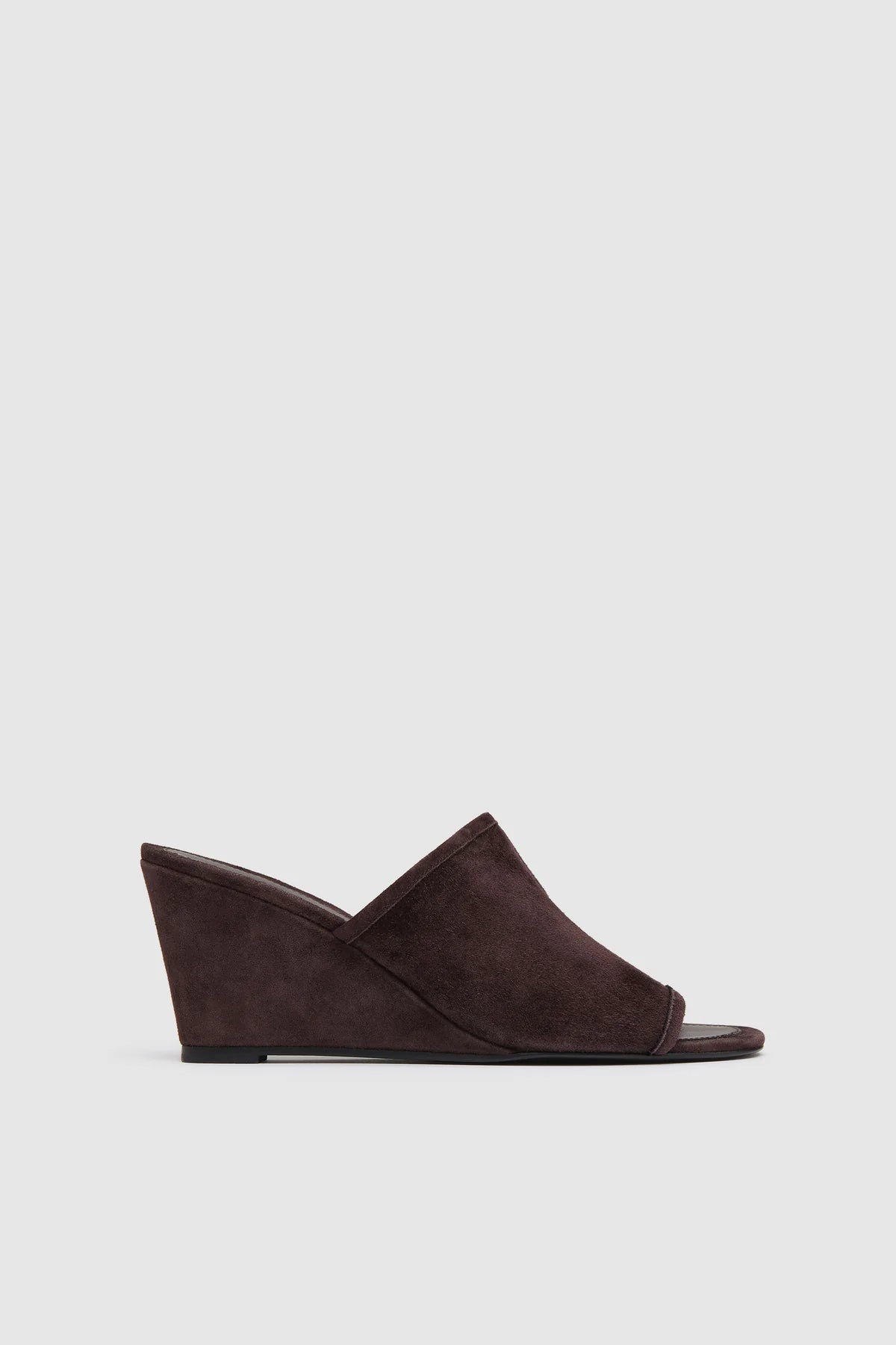 Suede Bandeau Wedge Coffee