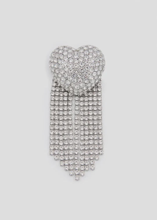 Silver-Heart Brooch