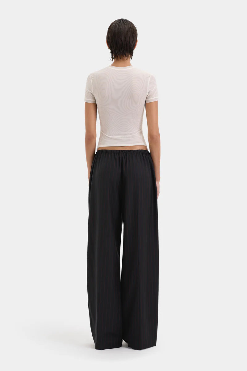 Sorrento Drawstring Pinstripe Pant