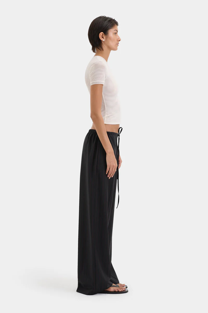Sorrento Drawstring Pinstripe Pant