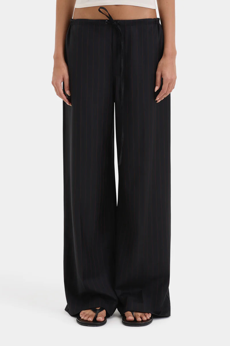 Sorrento Drawstring Pinstripe Pant