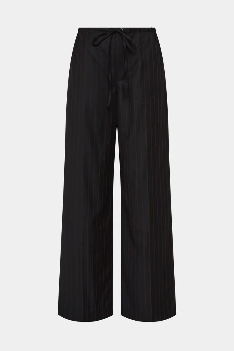 Sorrento Drawstring Pinstripe Pant