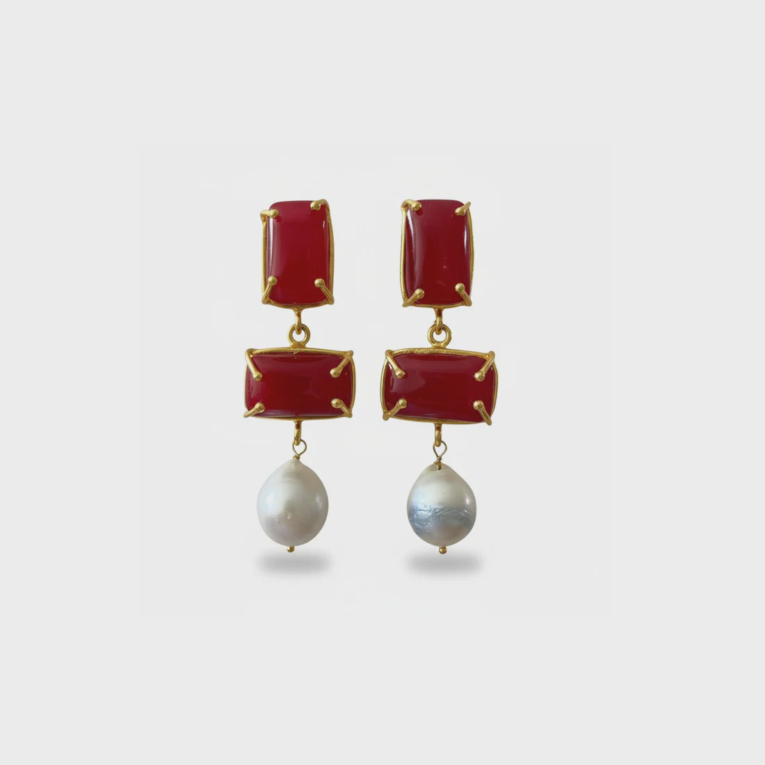Iris Drop Earrings Morganite
