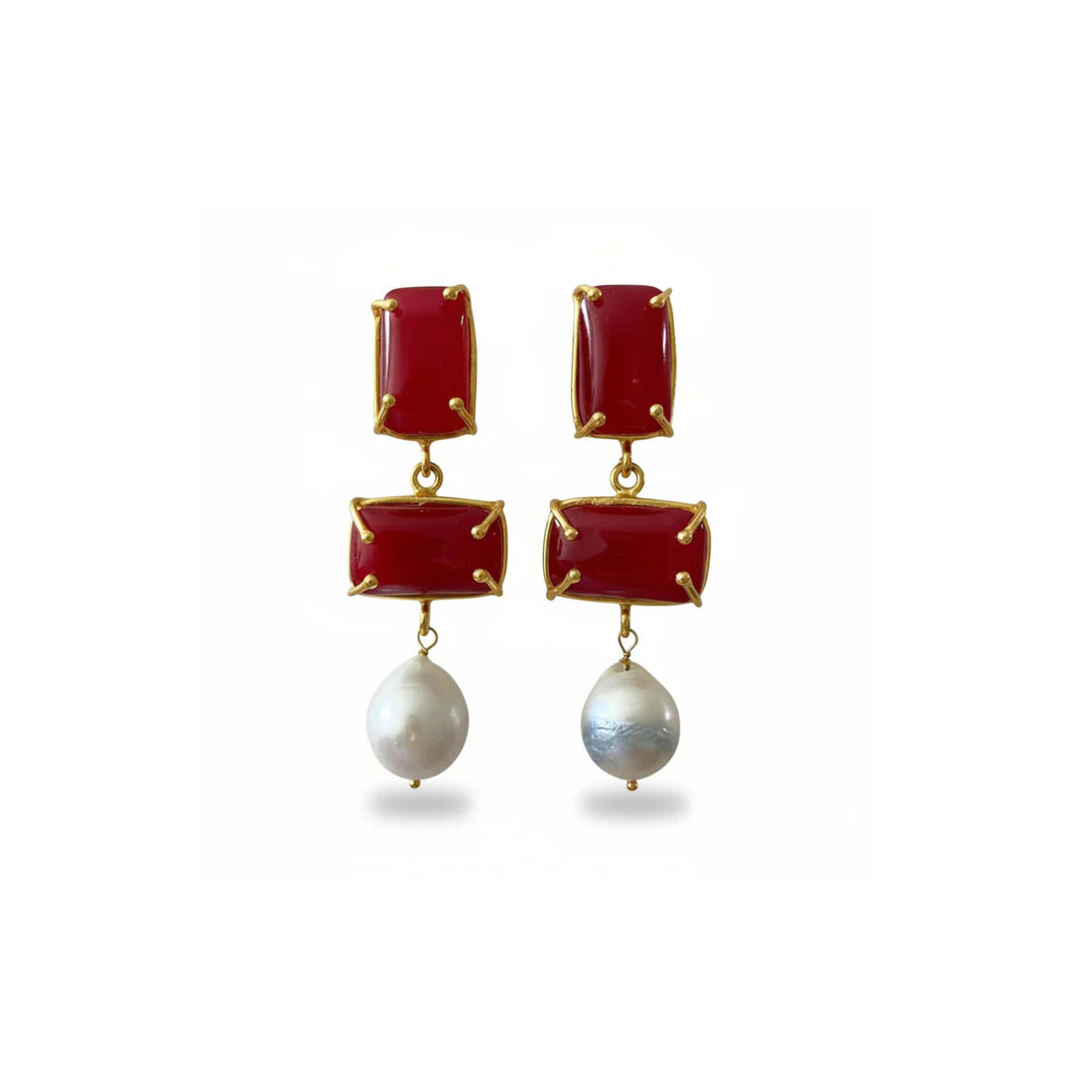 Iris Drop Earrings Morganite