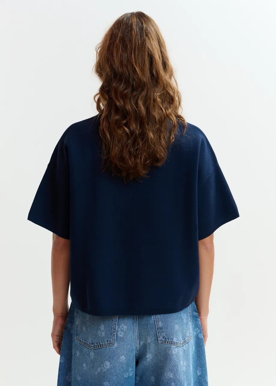 Princess Frill Polo NAvy