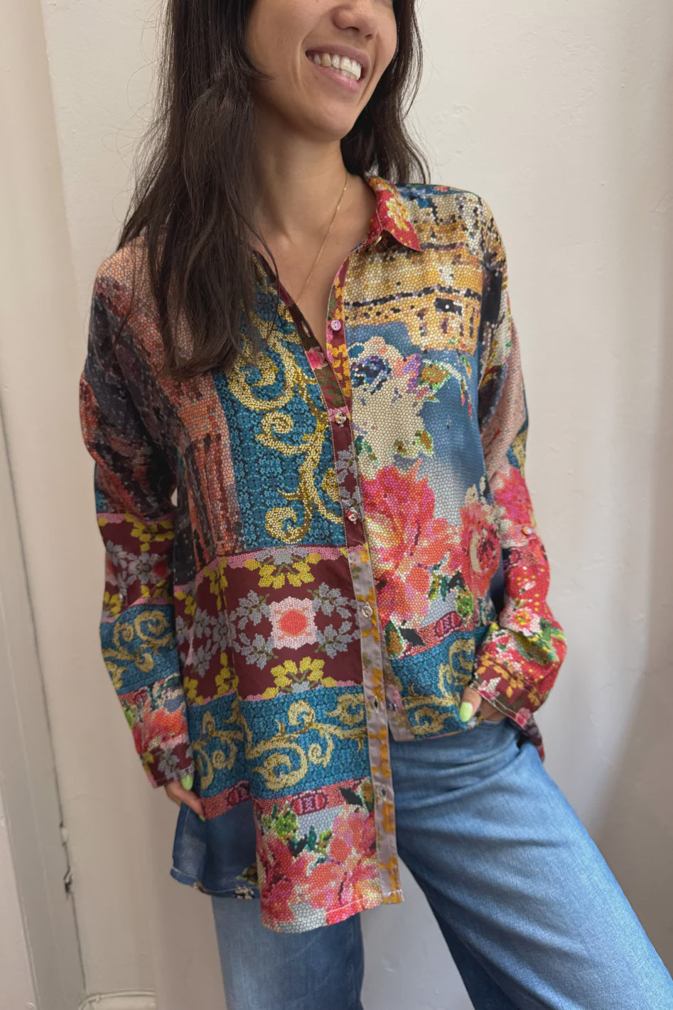 Audrey Button Up Shirt - Shabi