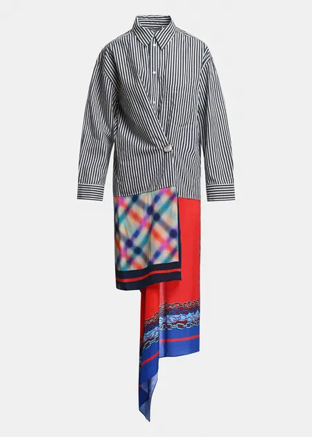 Krystal Scarf Shirt Dress