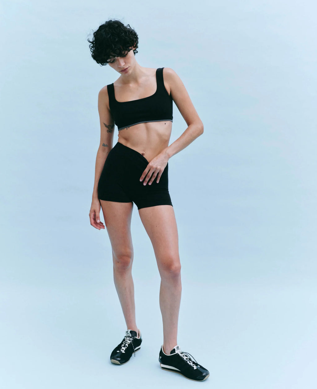 Classic Wool Bralet Black