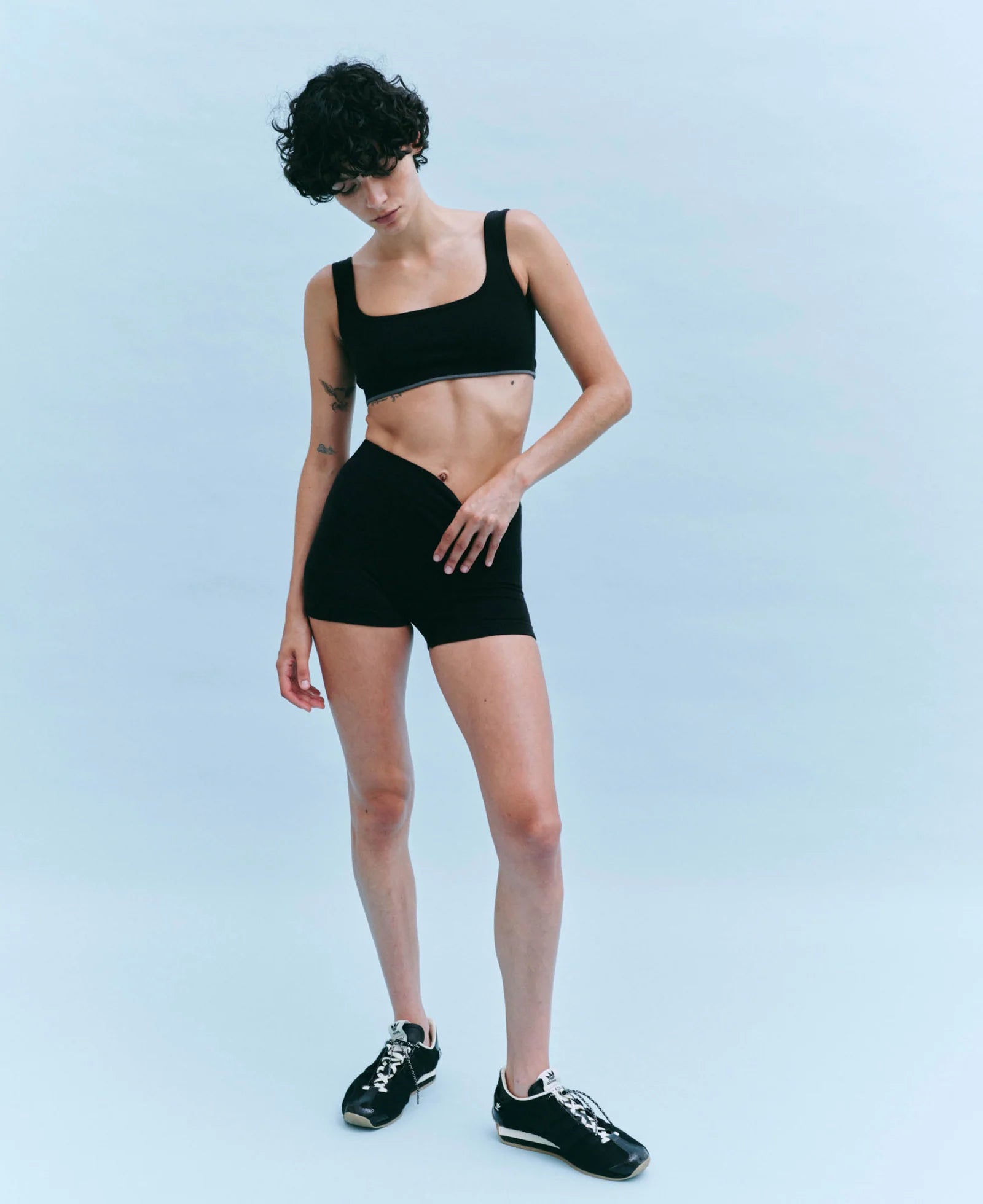 Classic Wool Bralet Black