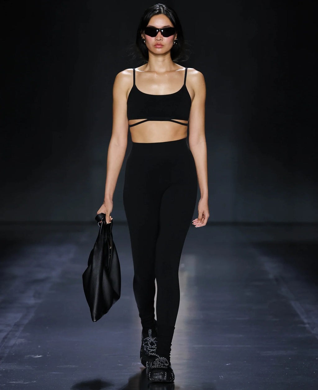 LANDING SOON Classic Wool Rib Leggings Black