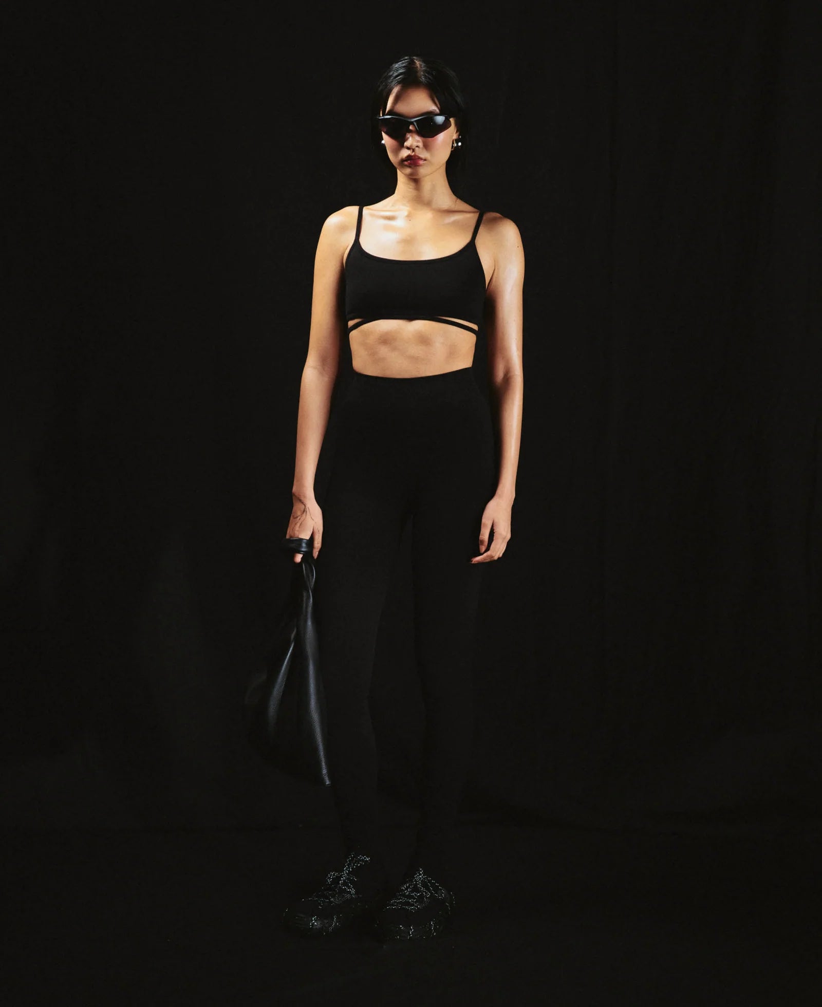 LANDING SOON Classic Wool Rib Leggings Black