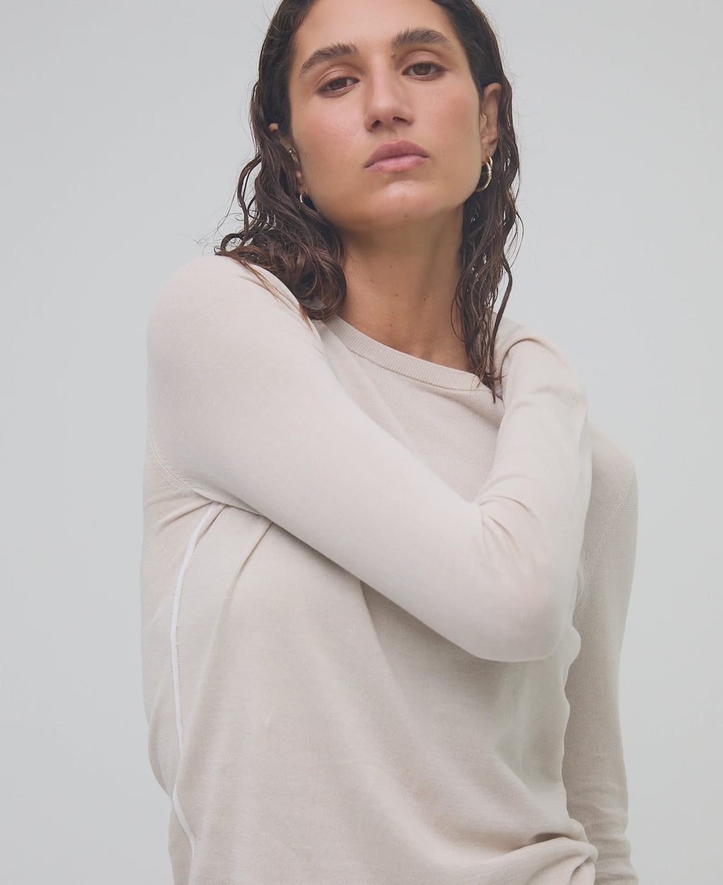 Essentials Long Sleeve Top Moonbeam