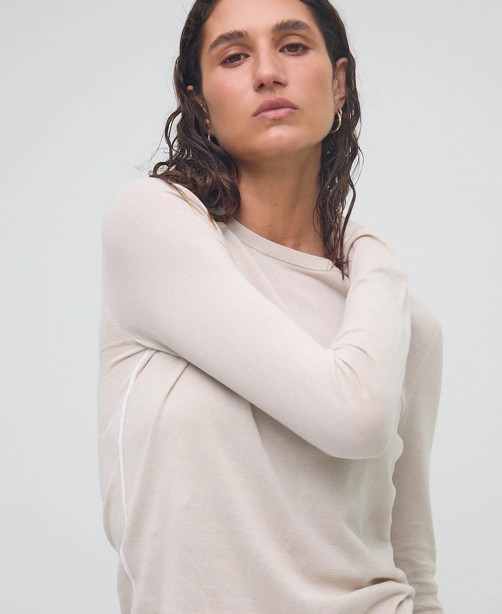 Essentials Long Sleeve Top Moonbeam