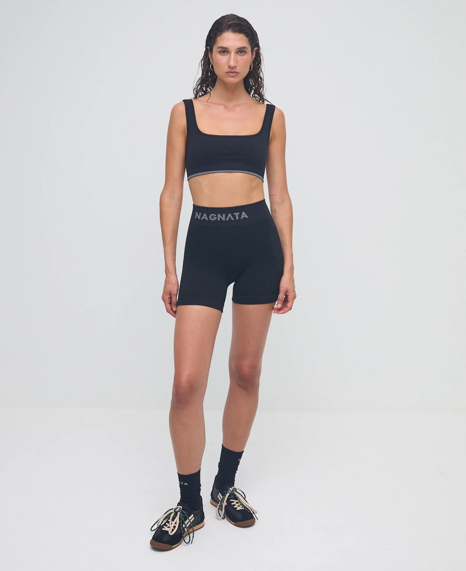 Classic Wool Bralet Black