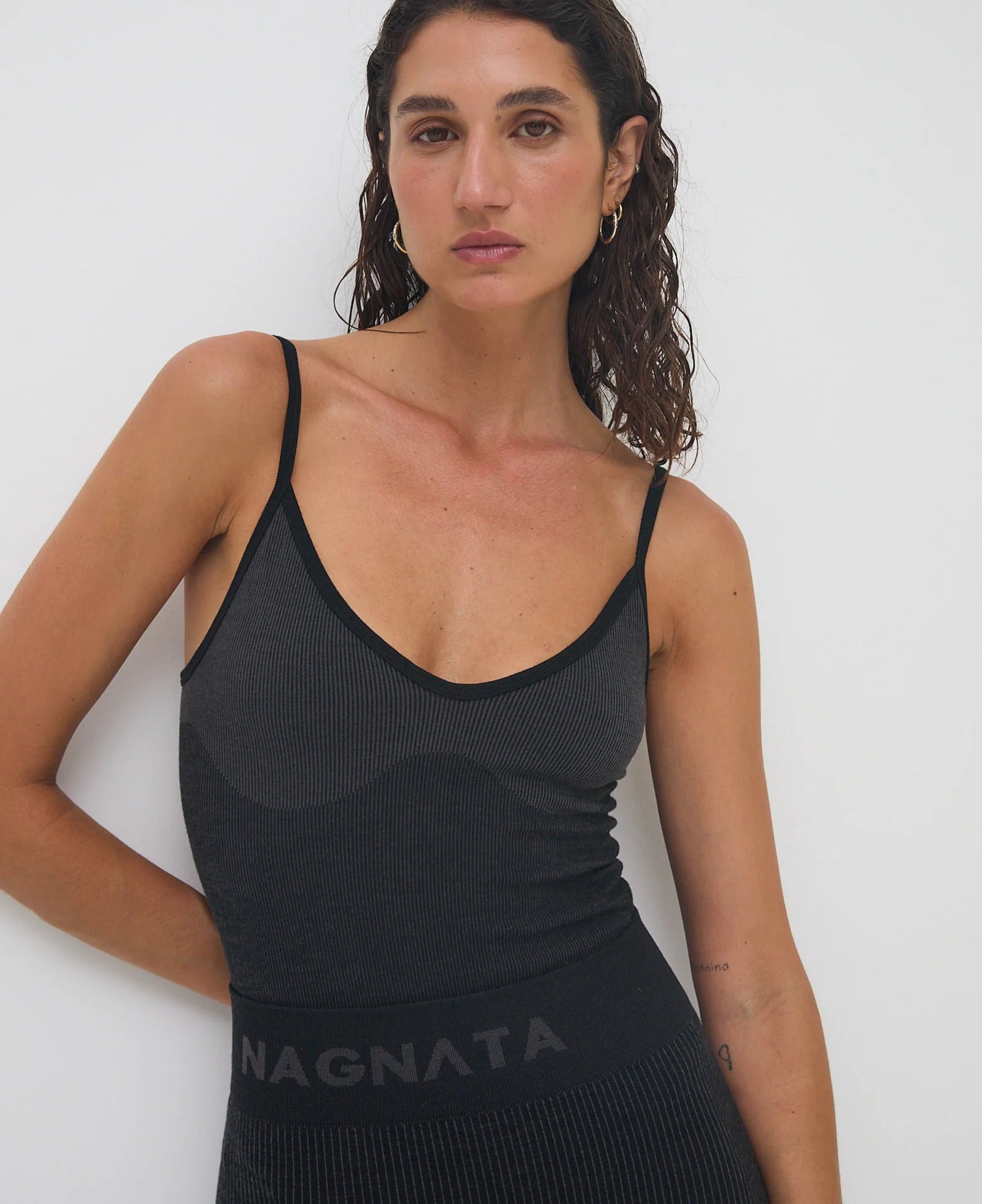 Tri Wool Bodysuit Obsidian