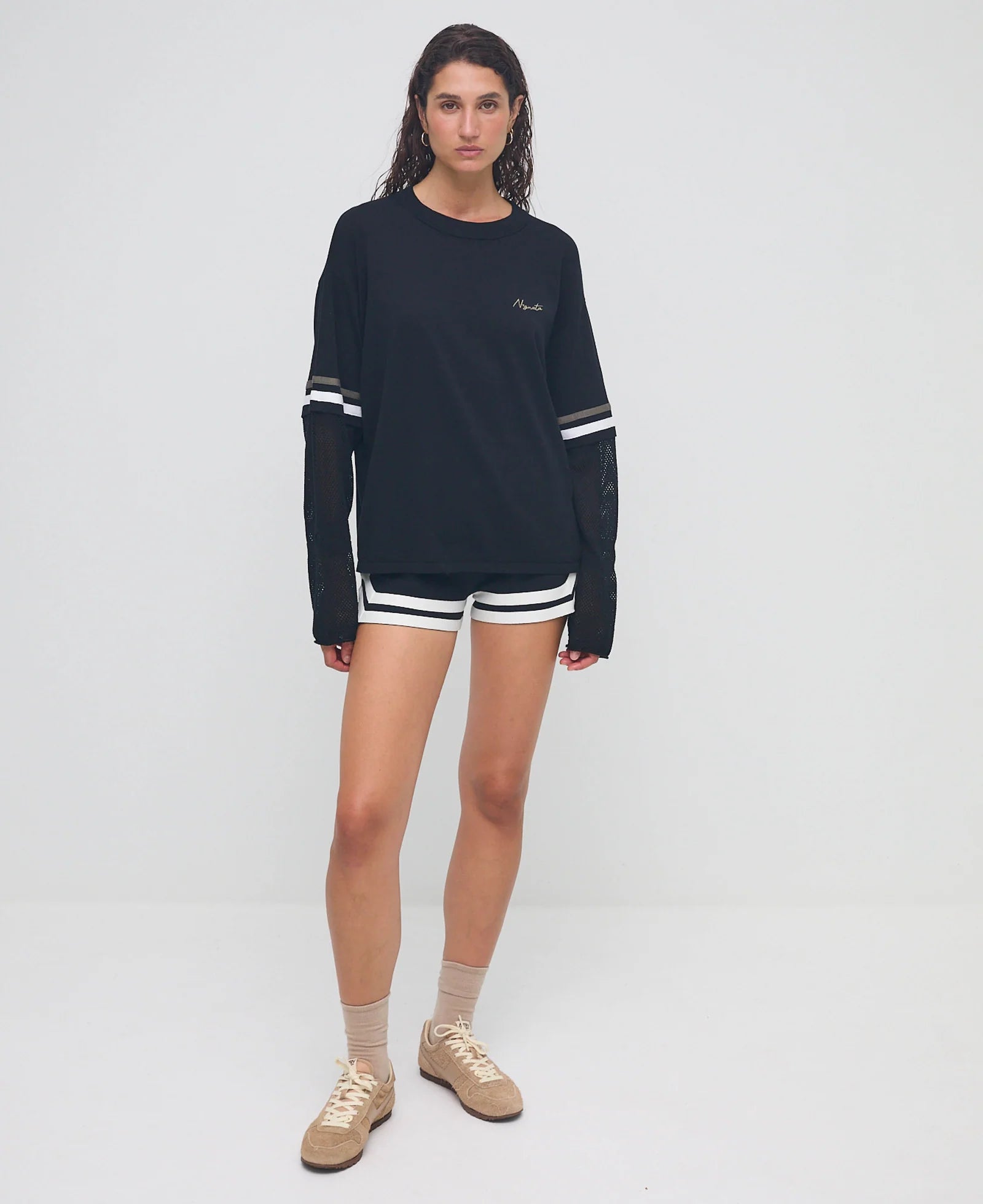 Organic Mesh Jersey Black