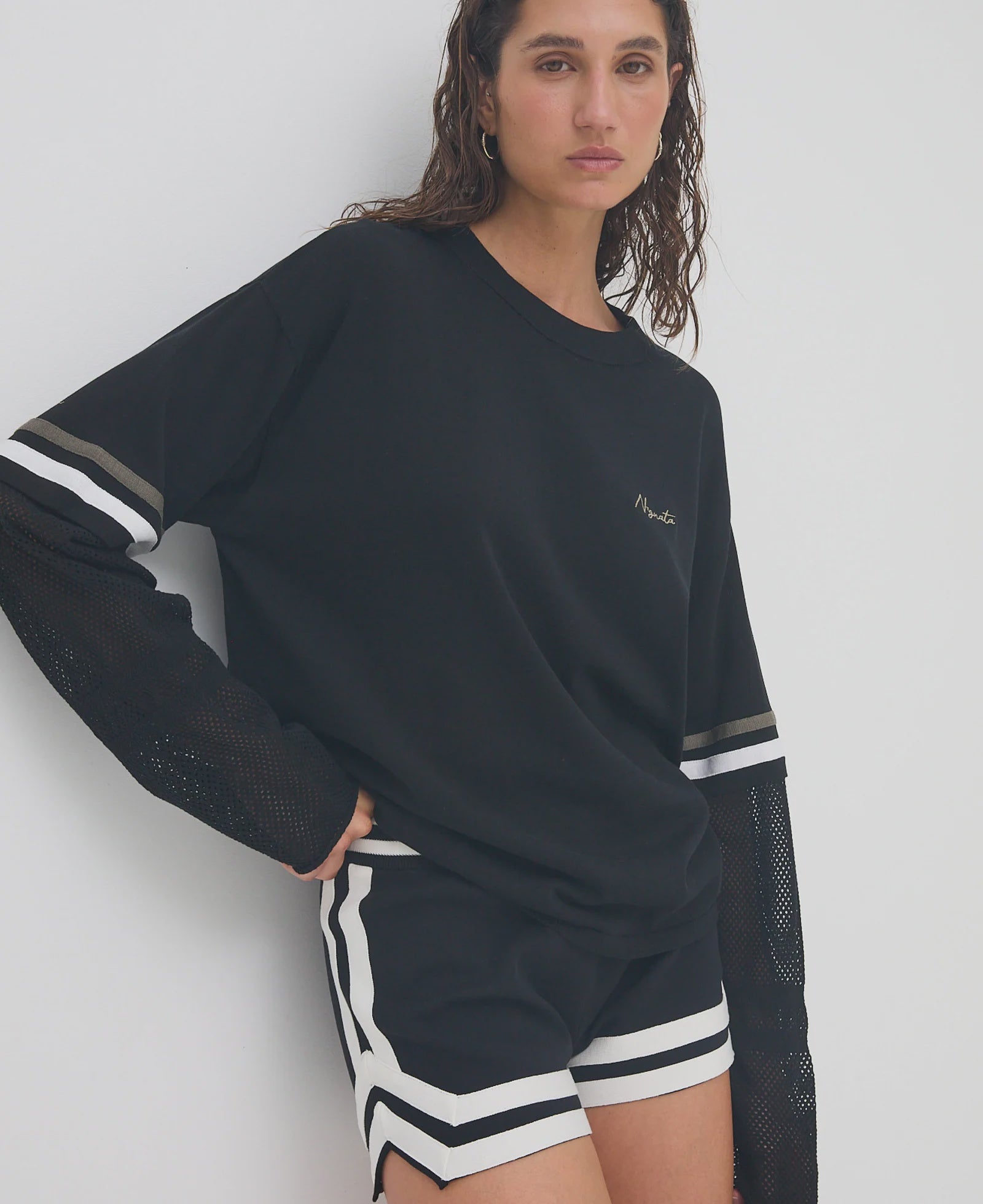Organic Mesh Jersey Black