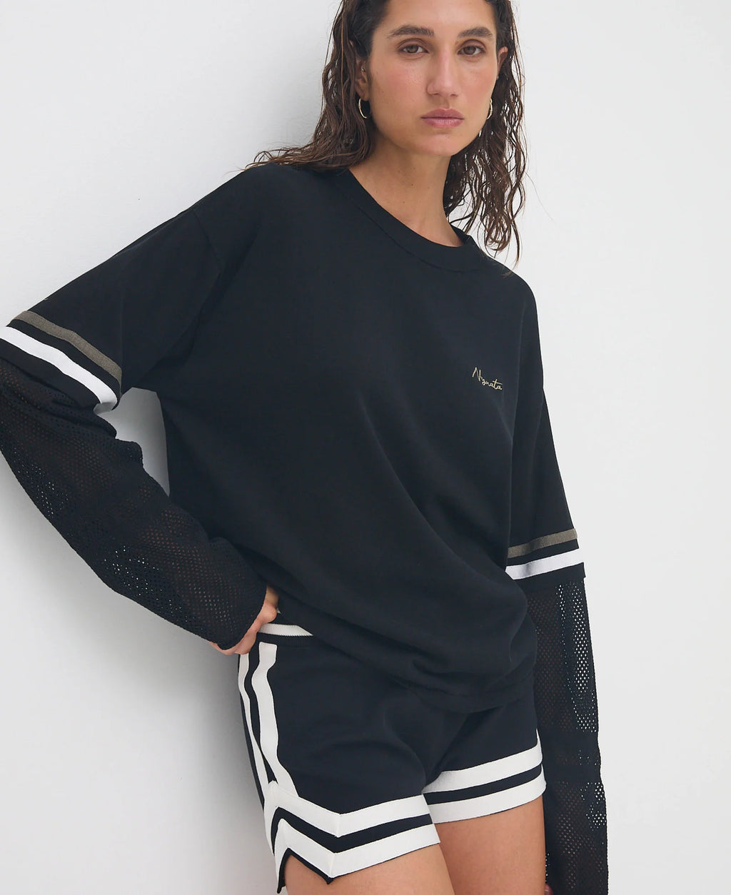 Organic Mesh Jersey Black