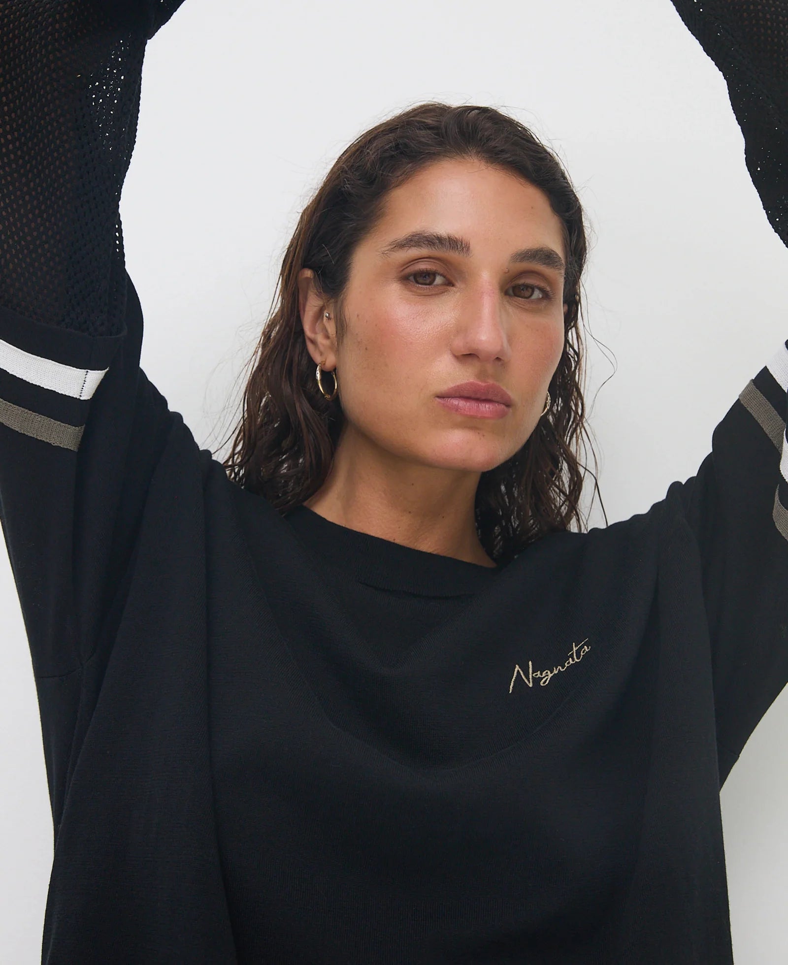 Organic Mesh Jersey Black