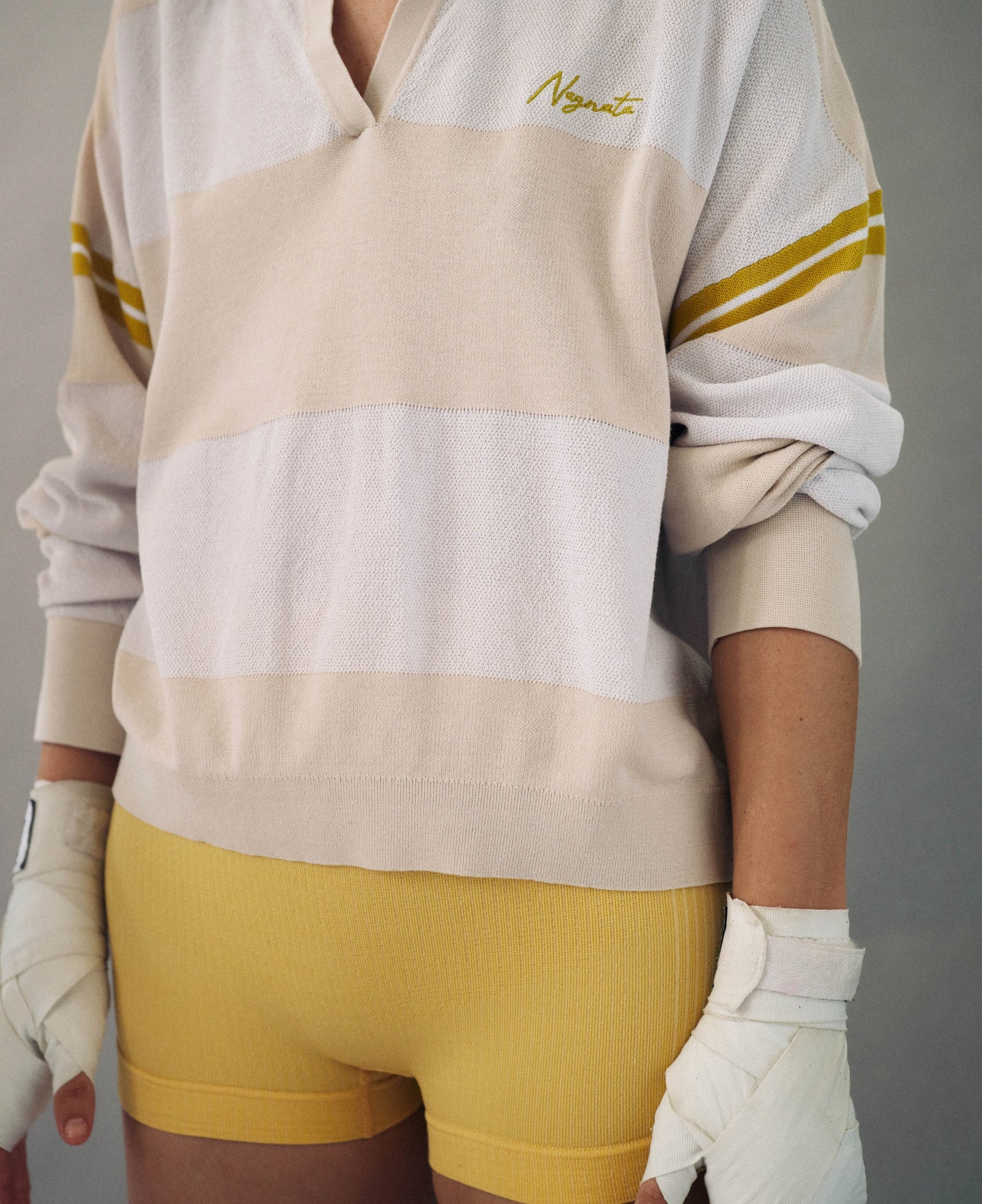 Organic Ivy Crop Polo Vanilla