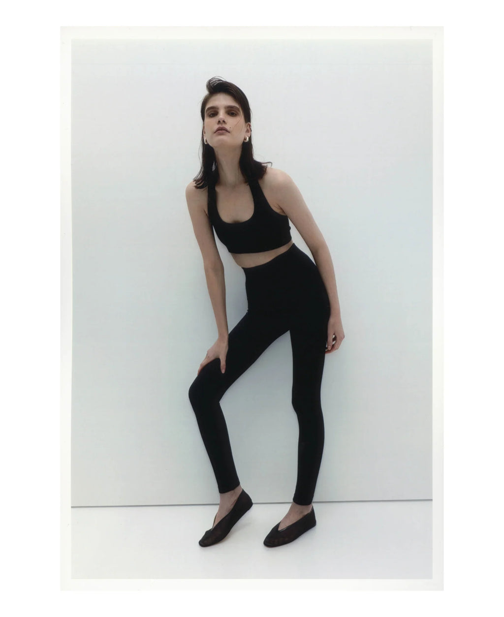 LANDING SOON Classic Wool Rib Leggings Black