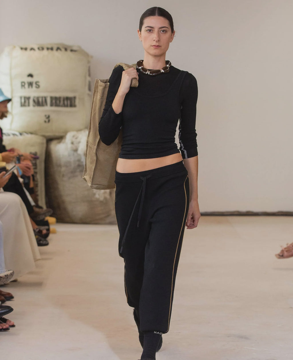 LANDING SOON Essentials Long Sleeve Top Black