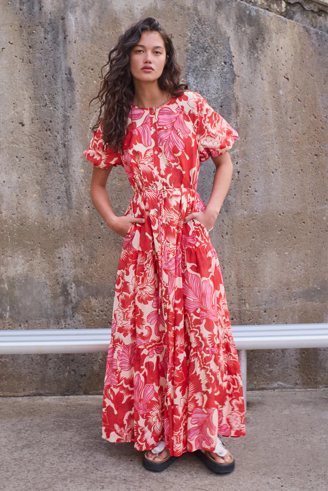 Margiela Maxi Dress - Scarlet Garden